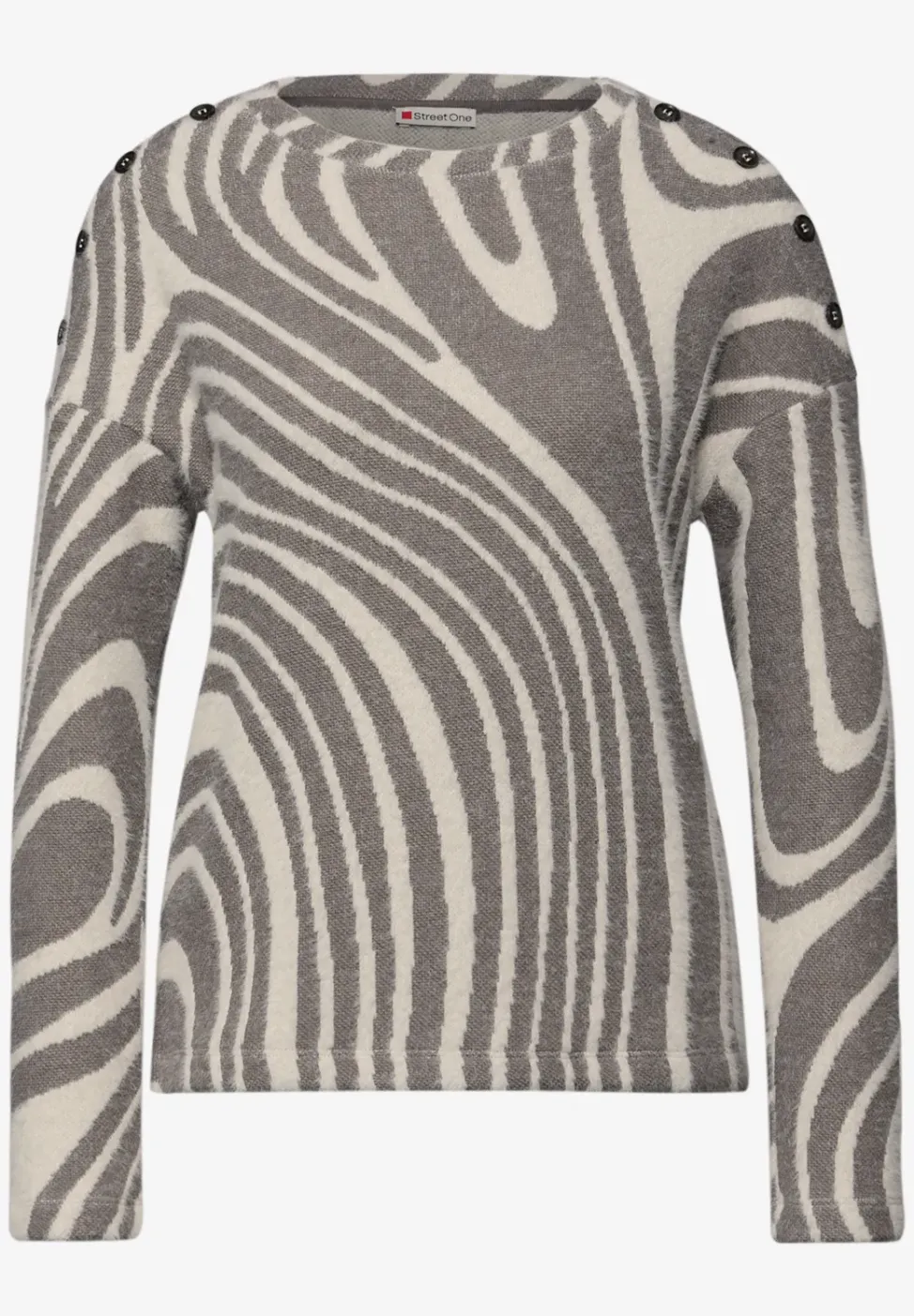 Softes Strick-Look Shirt