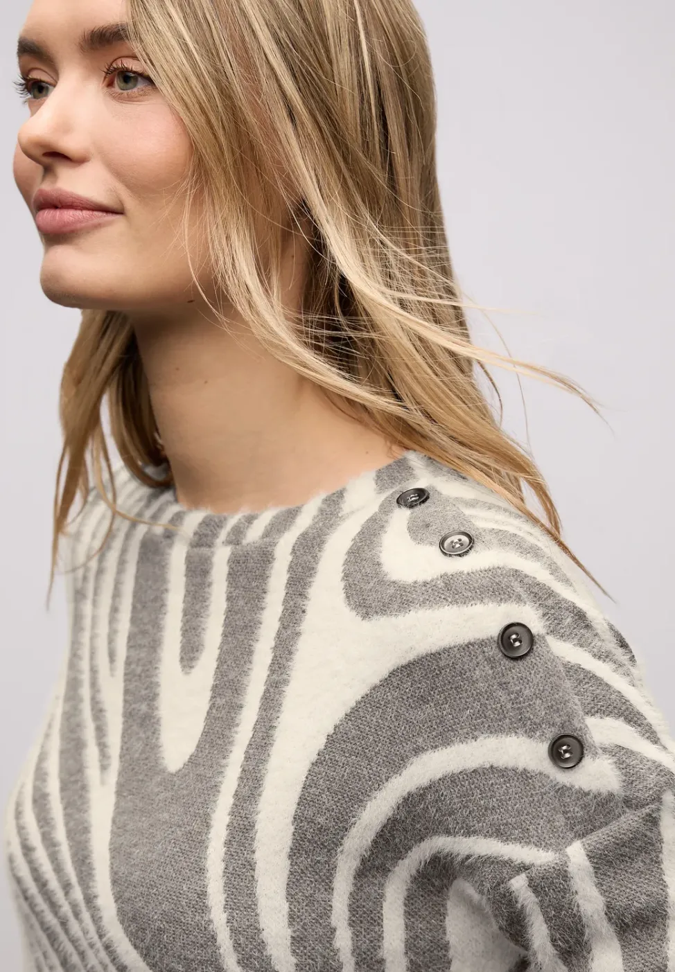 Softes Strick-Look Shirt
