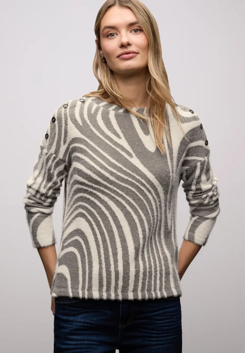 Softes Strick-Look Shirt