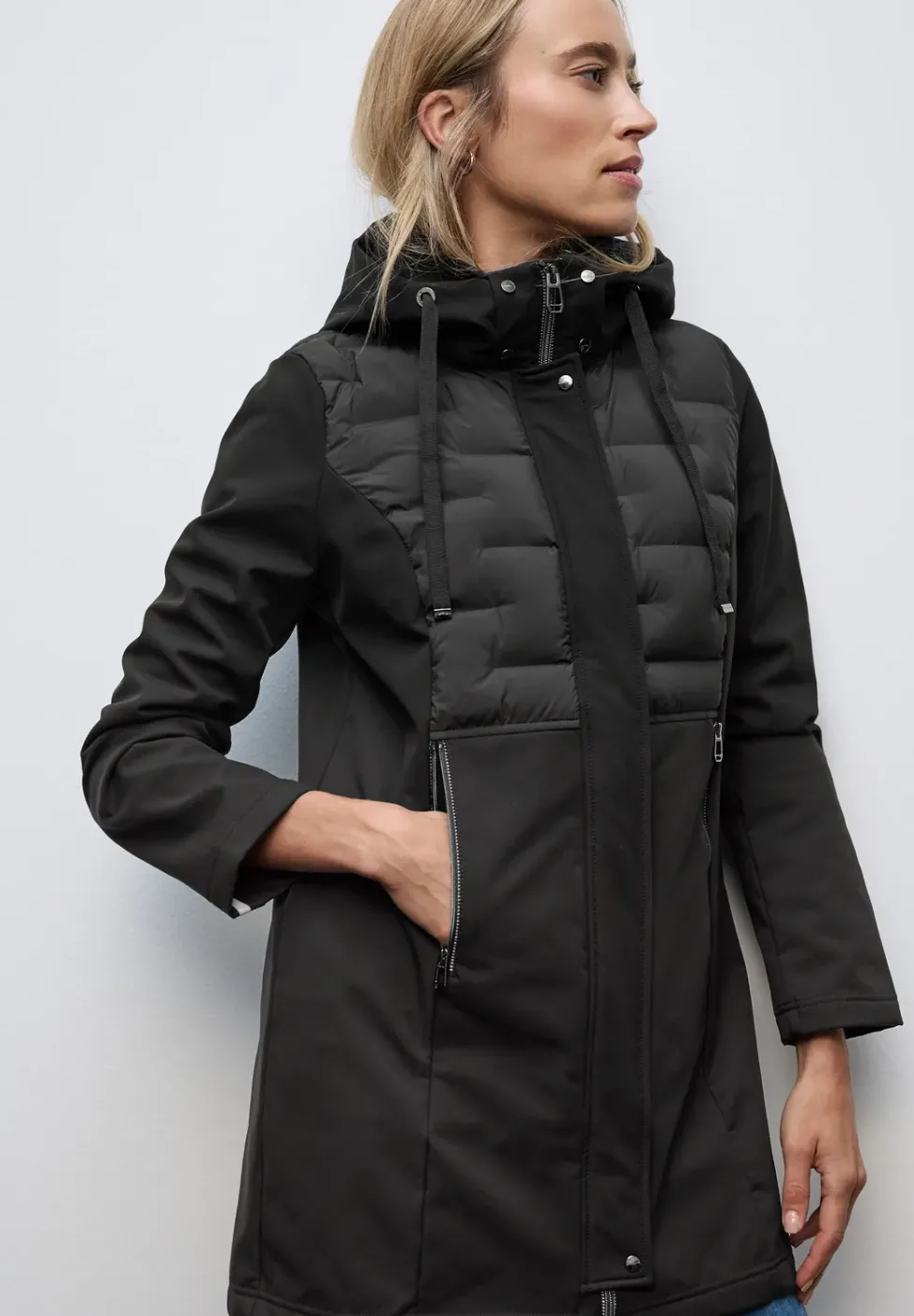 Softshelljacke mit Details