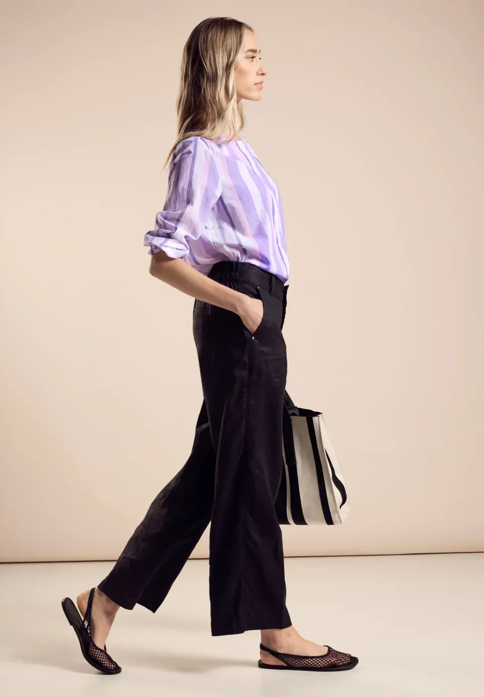Sommer Bluse mit Streifen