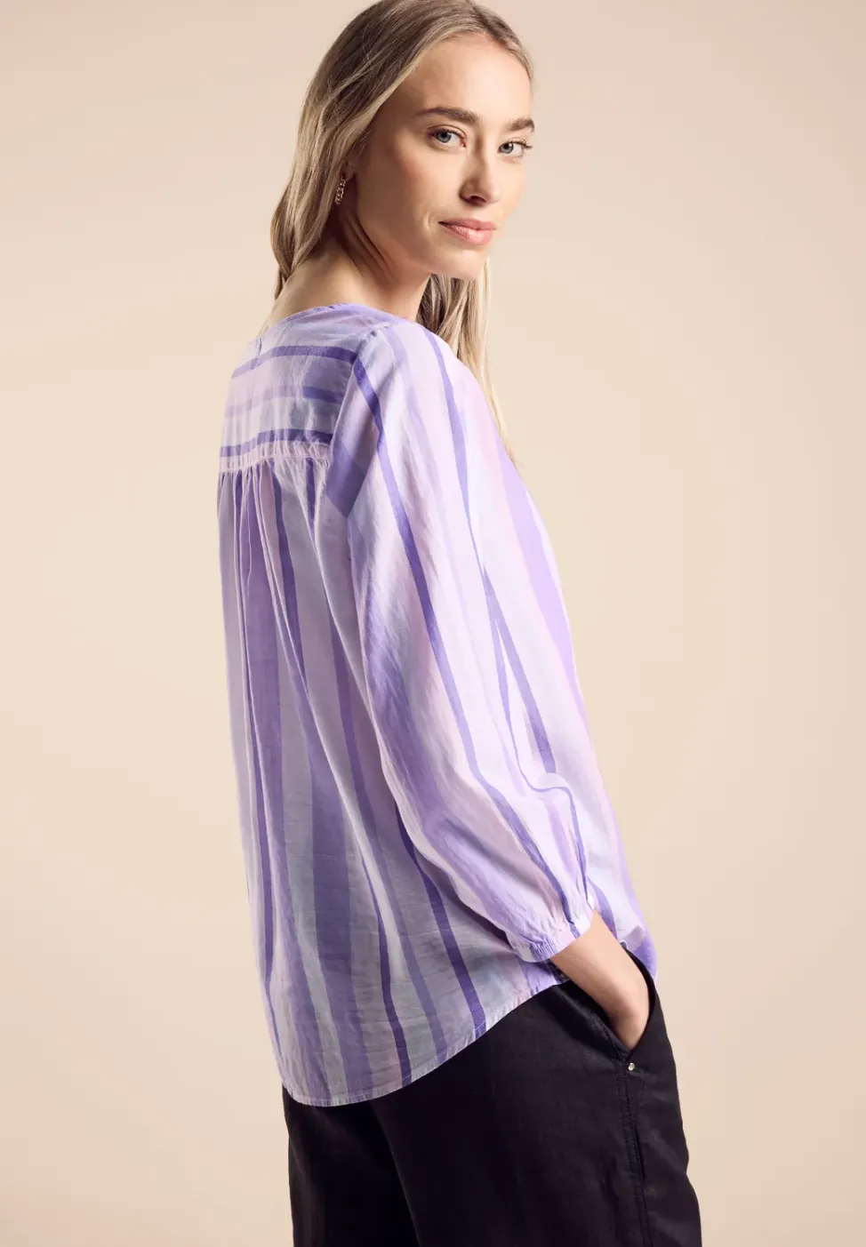 Sommer Bluse mit Streifen