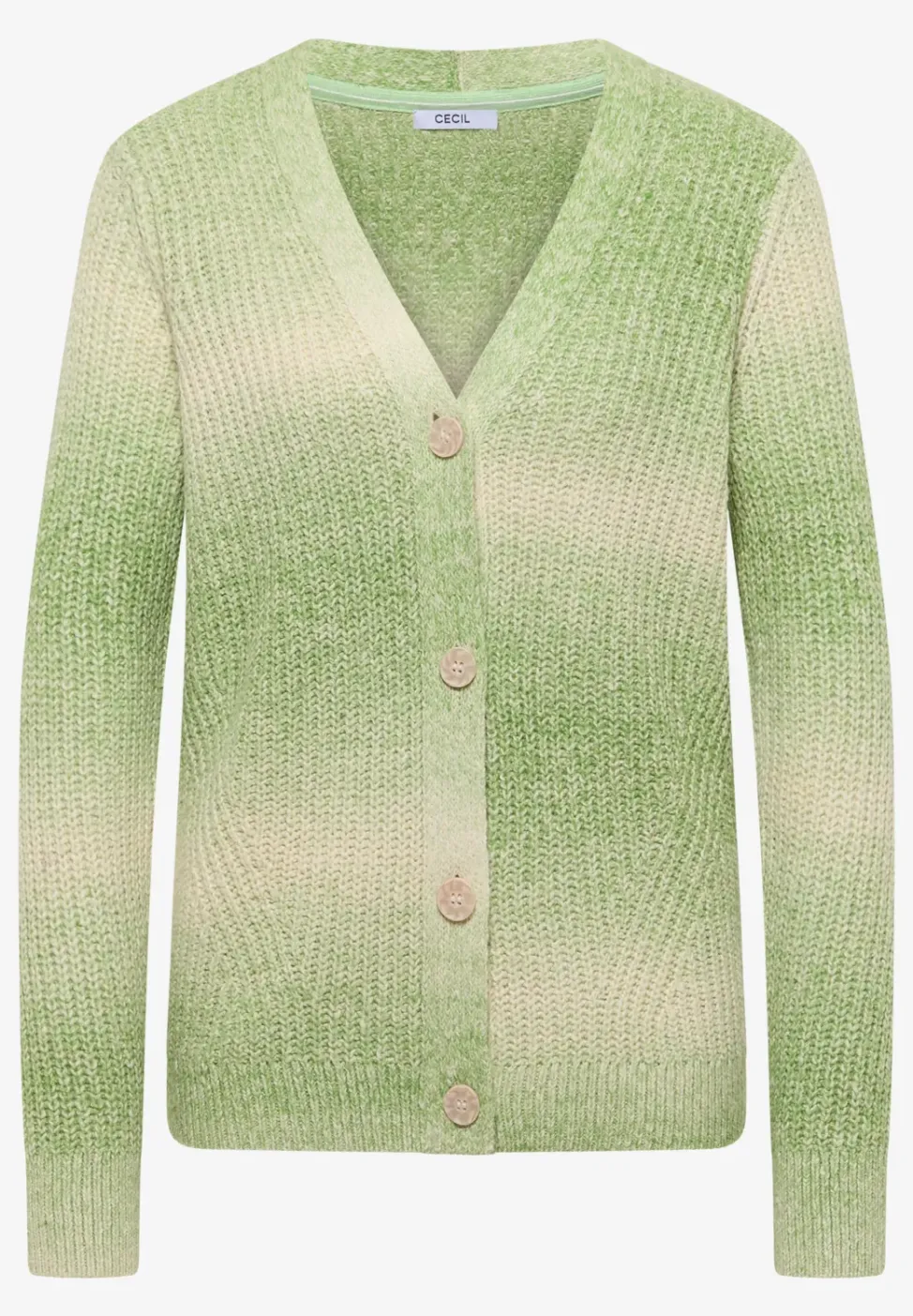 Space Dye V-Neck Cardigan
