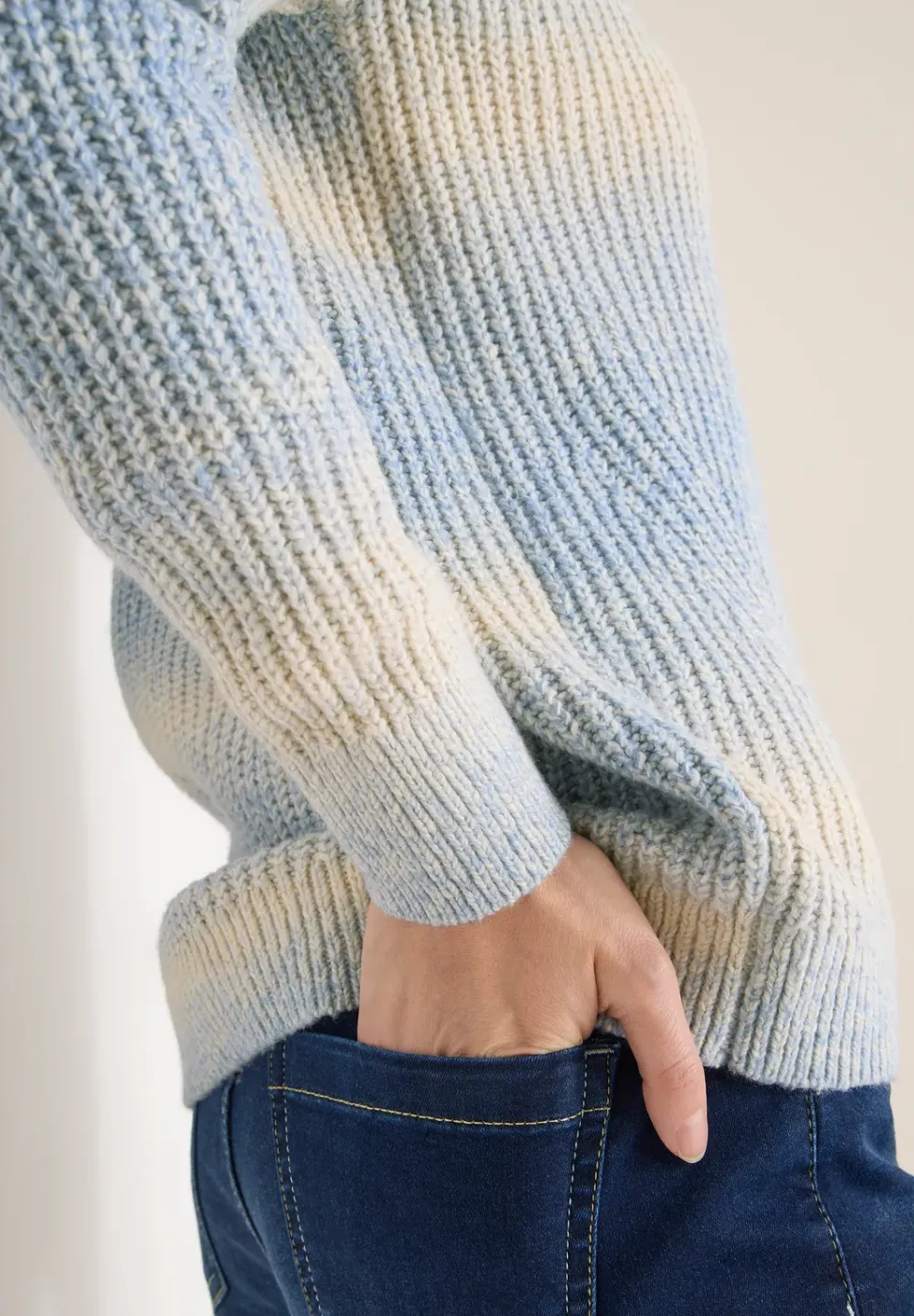 Space Dye V-Neck Cardigan