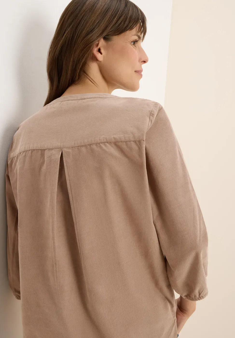 Split Neck Cordbluse