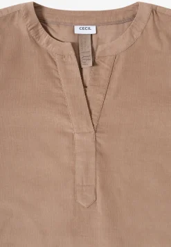 Split Neck Cordbluse