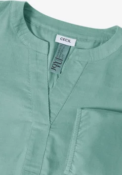 Split Neck Cordbluse