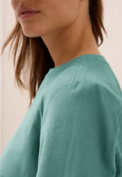 Split Neck Cordbluse