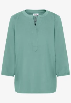 Split Neck Cordbluse