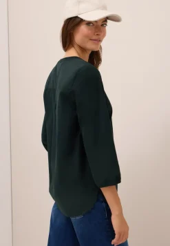Split Neck Cordbluse