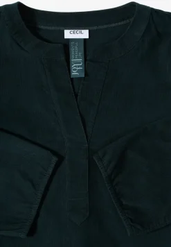 Split Neck Cordbluse