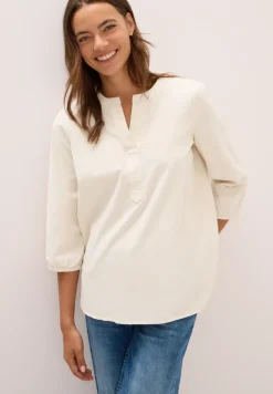 Split Neck Cordbluse