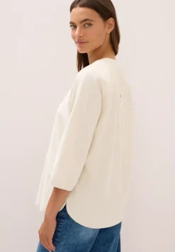 Split Neck Cordbluse