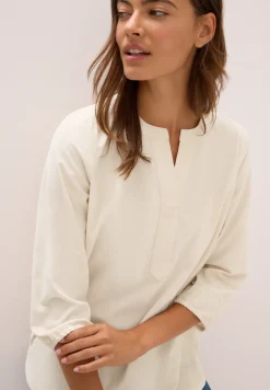 Split Neck Cordbluse