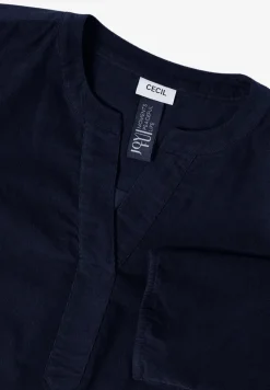 Split Neck Cordbluse