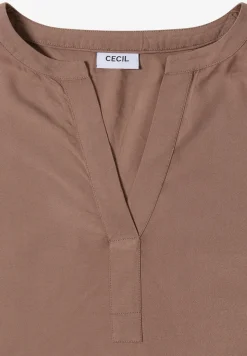 Split Neck Bluse