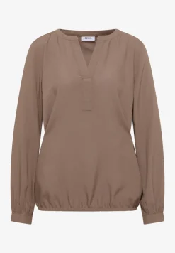 Split Neck Bluse