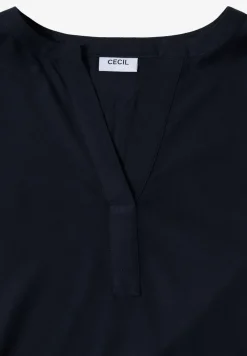 Split Neck Bluse