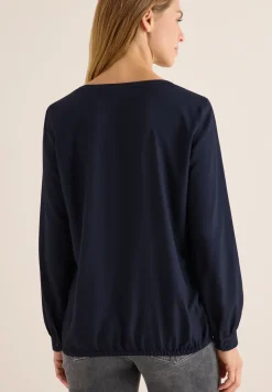 Split Neck Bluse