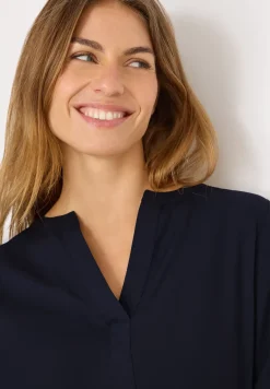 Split Neck Bluse
