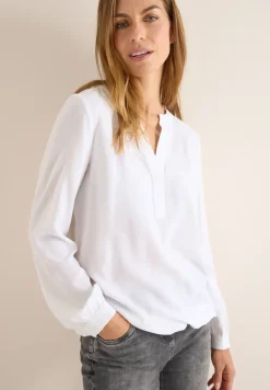 Split Neck Bluse