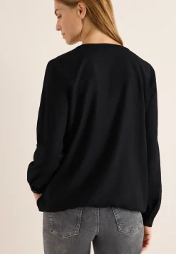 Split Neck Bluse