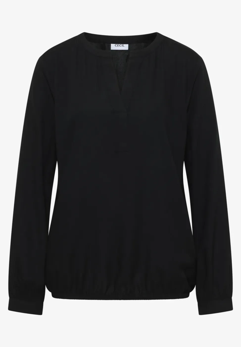 Split Neck Bluse