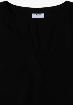 Split Neck Bluse