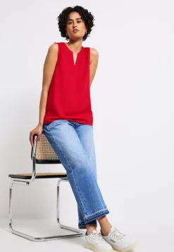 Split Neck Blusentop
