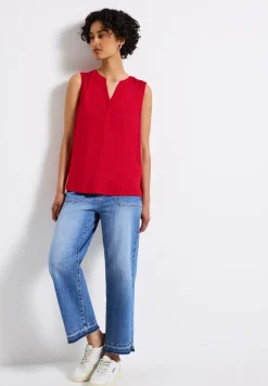 Split Neck Blusentop