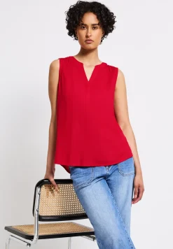Split Neck Blusentop