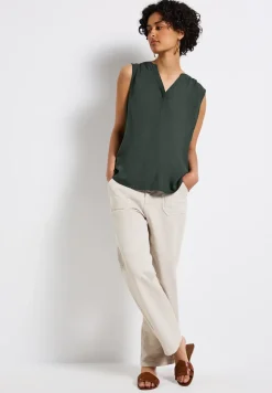 Split Neck Blusentop