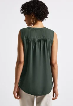 Split Neck Blusentop