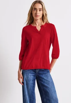 Split Neck Jersey Shirt