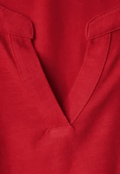 Split Neck Jersey Shirt
