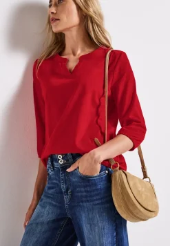 Split Neck Jersey Shirt