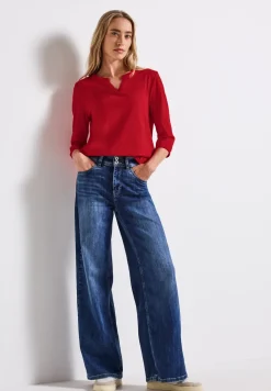 Split Neck Jersey Shirt