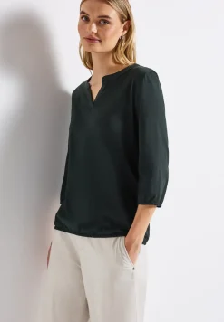 Split Neck Jersey Shirt