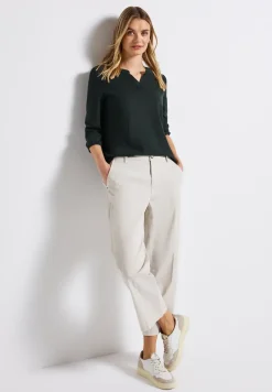 Split Neck Jersey Shirt