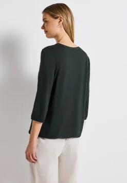 Split Neck Jersey Shirt