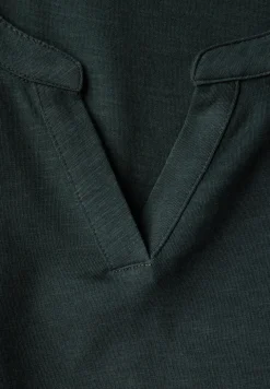 Split Neck Jersey Shirt