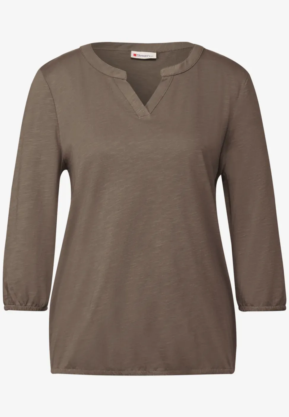 Split Neck Jersey Shirt