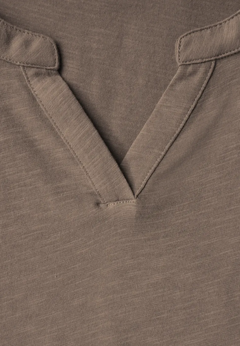 Split Neck Jersey Shirt