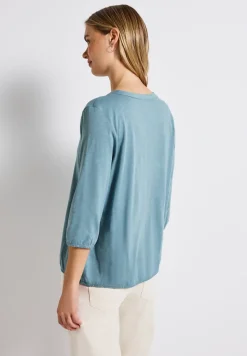 Split Neck Jersey Shirt