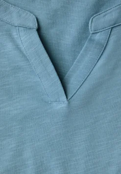 Split Neck Jersey Shirt