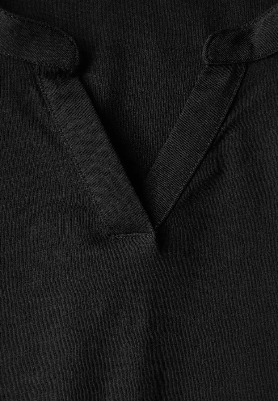 Split Neck Jersey Shirt
