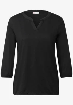 Split Neck Jersey Shirt