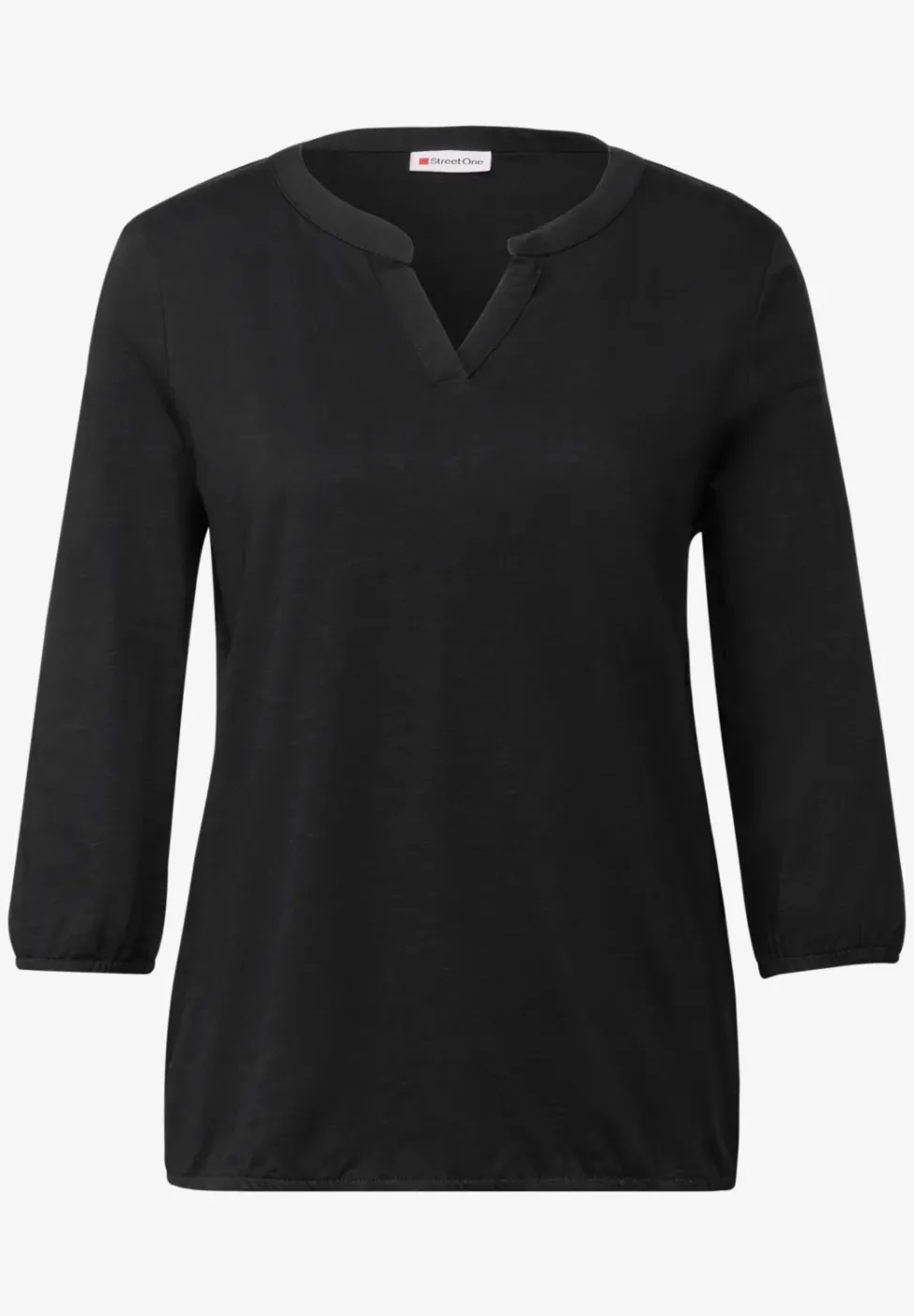 Split Neck Jersey Shirt