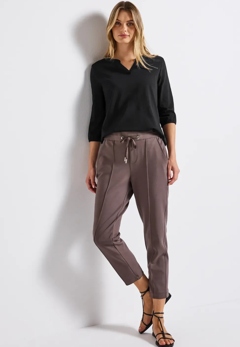 Split Neck Jersey Shirt