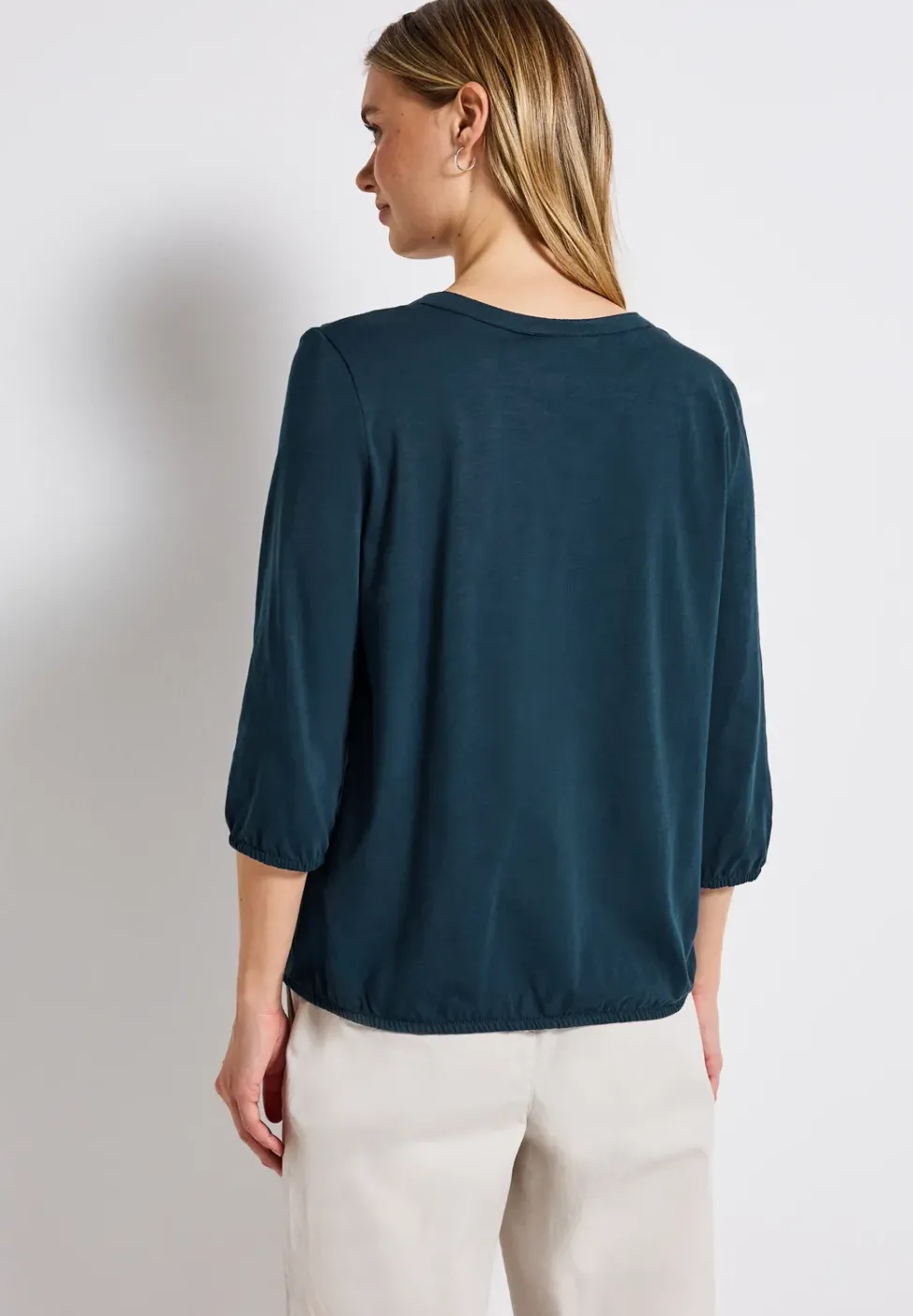 Split Neck Jersey Shirt